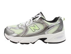 New Balance white/silver metallic 530 sneaker